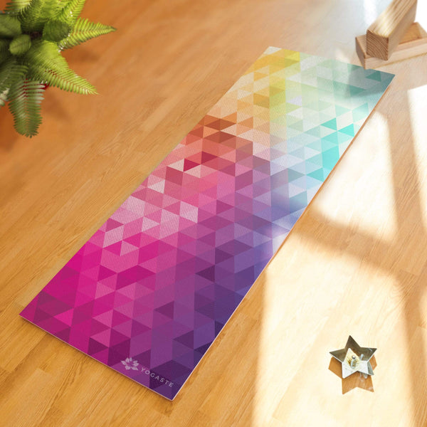 Rainbow Diamond Yoga Mat