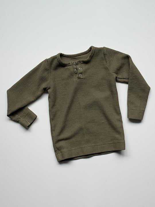 ["The Simple Folk The Waffle Top | Olive"]