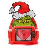 LF Dr Seuss Grinch Lenticular Heart Mini Backpack