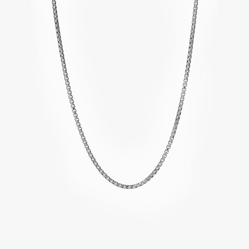 ["Sterling Silver Box Chain Necklace"]