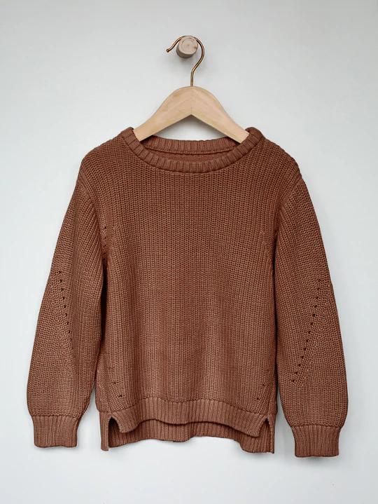 ["The Simple Folk Sherpa Sweater | Chocolate"]
