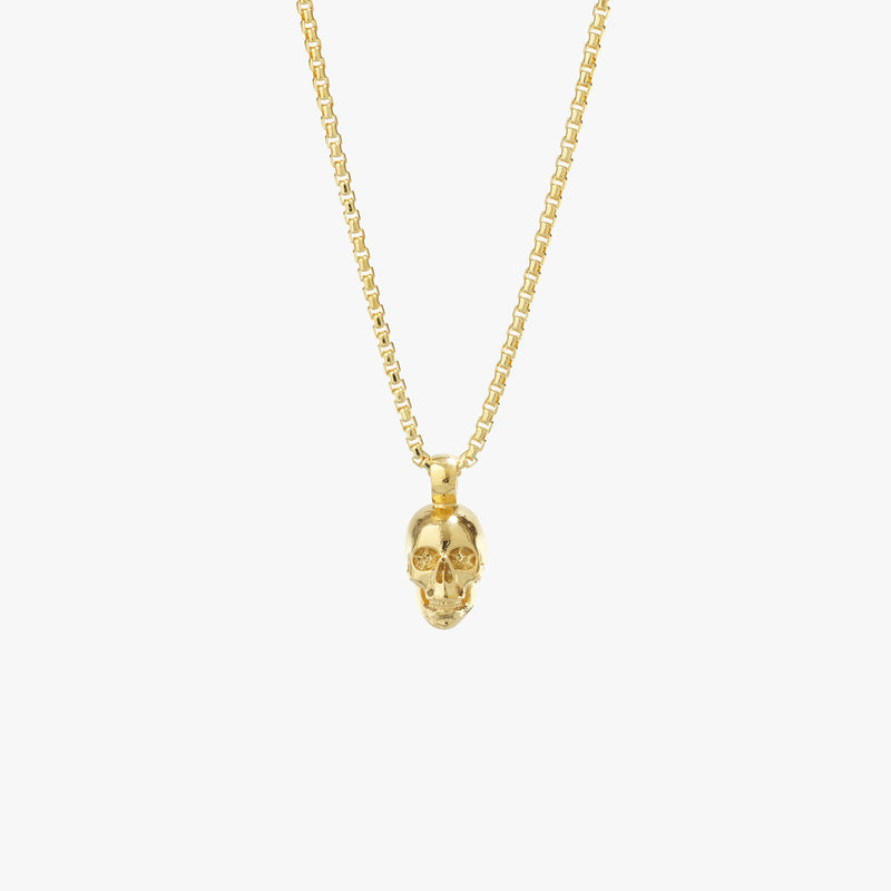 ["Gold Skull Necklace"]