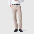 Slim fit Jetsetter Tech Pant in beige, wrinkle-free and anti-odor with premium stitch, stain repellent and travel-friendly design.