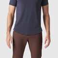 Jetsetter Tech Pant Slim Fit in brown, showcasing comfort and style with a wrinkle-free, travel-friendly design.