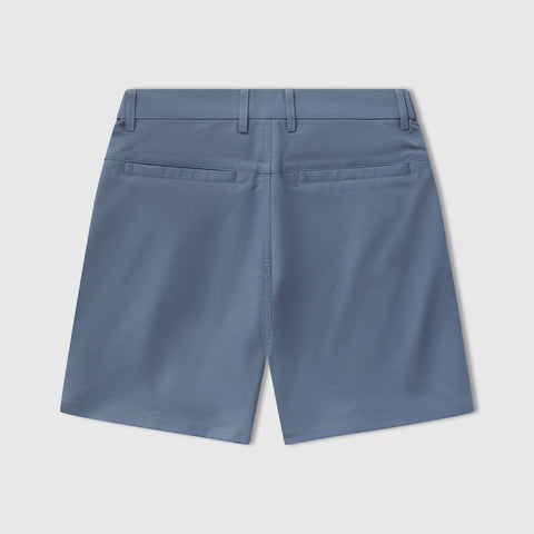 Jetsetter Tech Short in blue, featuring durable fabric and consistent fit.