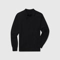 Black Legacy Polo Sweater made from premium viscose blend.