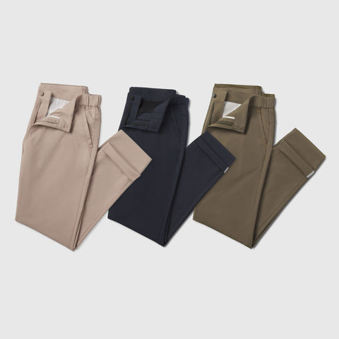 Jetsetter Tech Pant Straight Fit 3-Pack