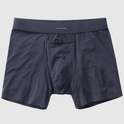 Jetsetter Boxer Brief in MicroModal fabric with Zero-G pouch and horizontal fly for comfort and support.