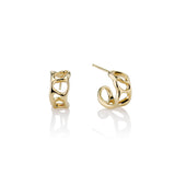 Gold Anguilla Hoop Earrings