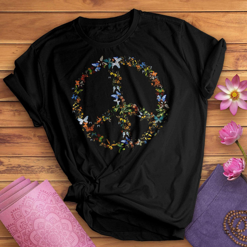 ["Butterfly Peace Sign T-Shirt"]
